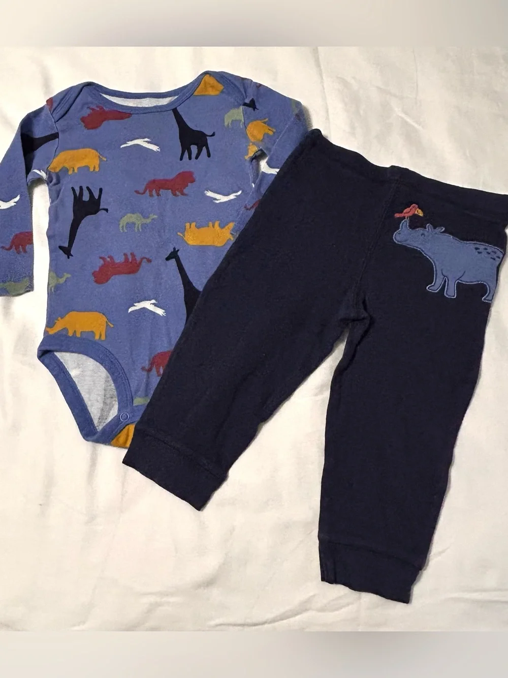 Striped Blue and White Kids Shorts